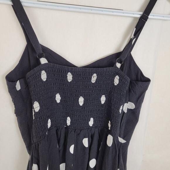 Old Navy Cami black and white polka-dot mini dress XS retro pin up flirty summer - Picture 4 of 7